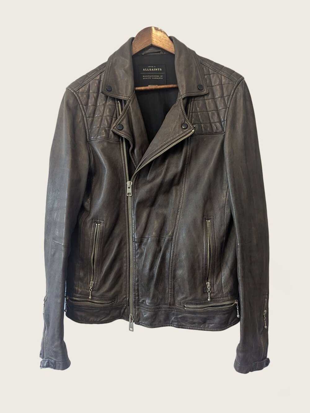 ALLSAINTS - Conroy Leather Biker jacket - Sz M